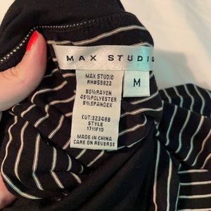 Max studio maxi skirt size M black and cream